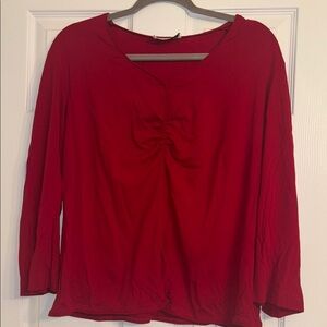 Ganni Vibrant Red Blouse